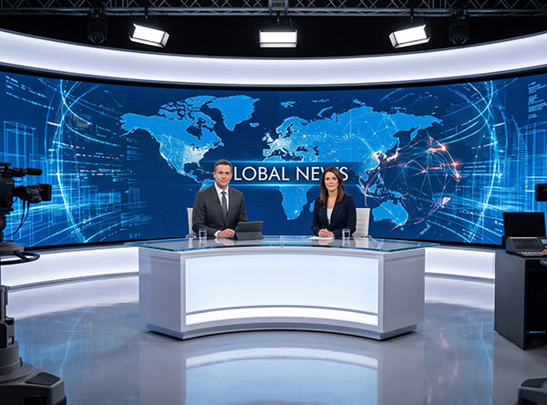 Bespoke 45sqm LED Studio Wall for Milan TV Station: The Zeus-261 Series