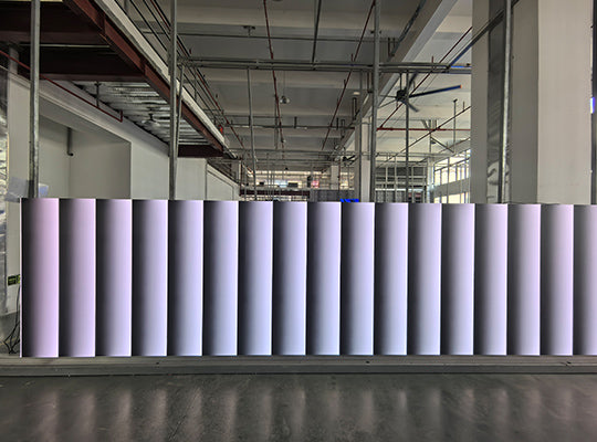 QC Inspection: Customized White VEGA Series P1.25 Indoor LED Display for France Project