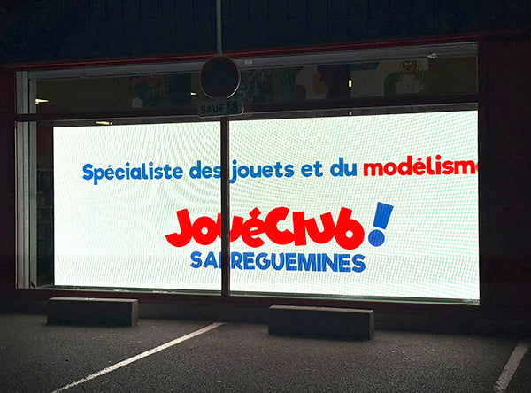 HL-251 P2.6 Transparent LED Display Case Study | Bordeaux, France