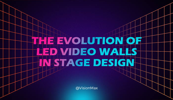 LED video walls for concert stage in the early years
