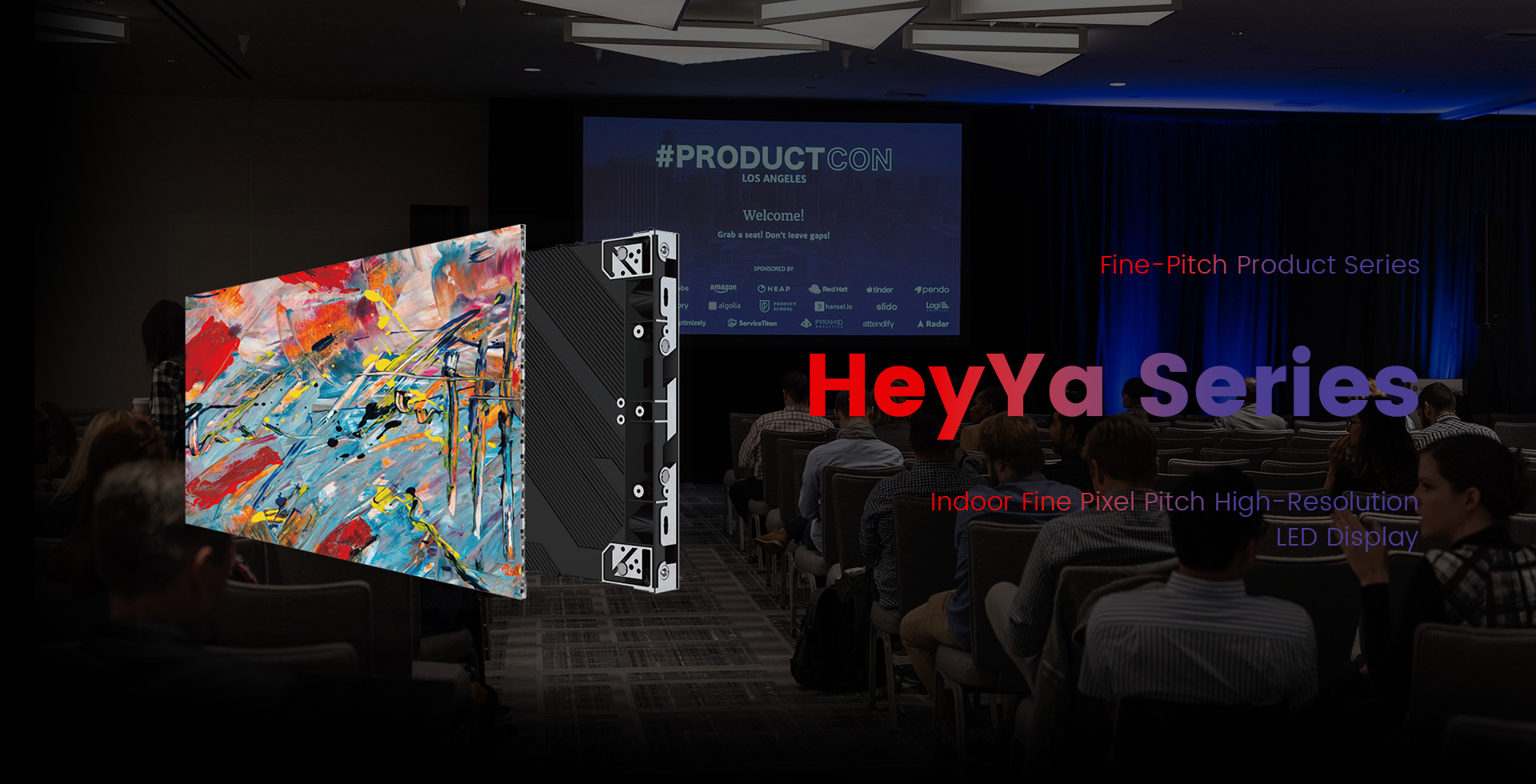 Indoor fine pixel pitch high-resolution LED display - HeyYa VMX